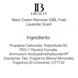 IB Ibeauty Glue Remover Cream Nano Lavender MSDS Ingredient List NZ