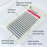 Best NZ Lashes 5D Premade Fans C Curl - Short Stem