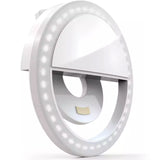 Clip On Phone Selfie Ring Light White NZ