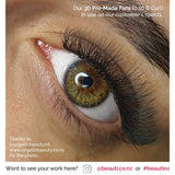 Macro Close Up Pre Made Fan Eyelash Extensions NZ