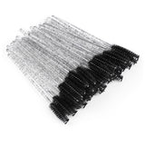 Disposable Mascara Spoolies 50 Pack Black Glitter NZ