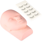 Lash Extension Training Practice Mannequin Head Complete Kit NZ