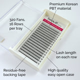 Open Case of Premade Volume Lash Tray