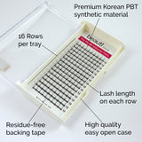 Open Case of 5D Premade Volume Lash Tray