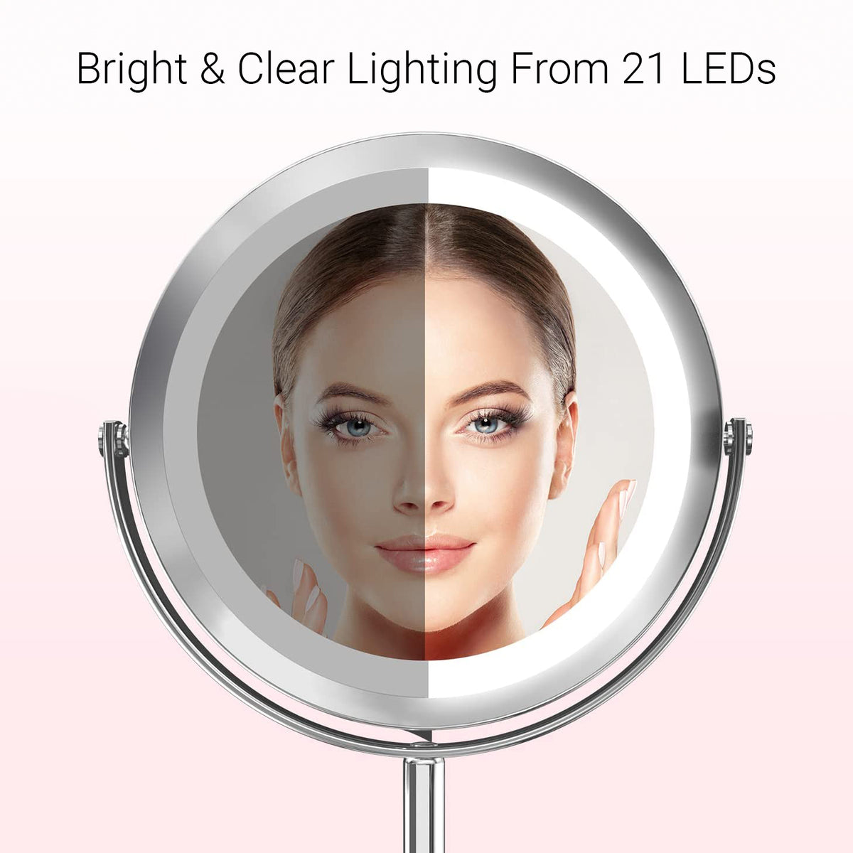 Magnifying LED Mirror For Eyelash Extensions Lash Pro NZ