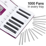 8D 1000 Pro Made Volume Fans Strip Lash Strips Mixed Trays NZ