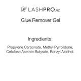 Eyelash Extension Glue Remover Gel Ingredients Lash Pro NZ