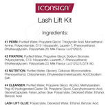 Iconsign Lash Lift Kit Ingredients List NZ