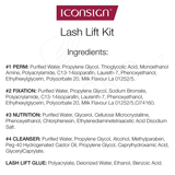 Iconsign Lash Lift Kit Ingredients List NZ