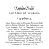 Ingredients Ruthie Belle Lash Lift Fixing Lotion