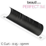 Korean PBT Silk C Curl Individual Lash Mixed Tray Row NZ