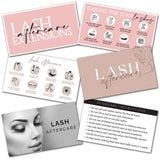 Lash Extension Client Aftercare Cards All Designs NZ