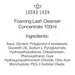 Lockslash Foaming Lash Cleanser Concentrate Ingredients NZ