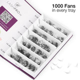 Promade Loose Fans 1000 Volume Eyelash Extensions Mixed Tray NZ
