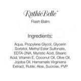 Ruthie Belle Flash Balm Ingredients NZ