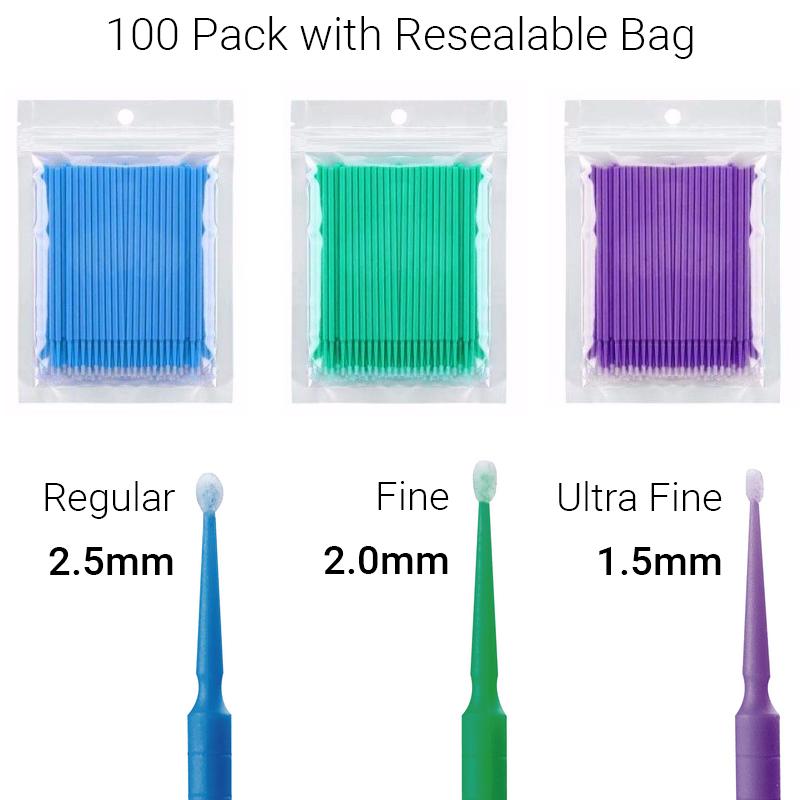 Pack of 400 Micro Brushes, Disposable Micro Applicators Brushes, Eyelash Brush, Mascara Rods, Applicator, Micro Brushes, Cleaning Sticks Brush for