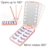 False Lash Care With LED Mirror Pink NZ