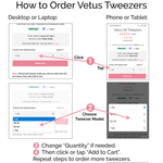 How to order Vetus Eyelash Extension Tweezers NZ