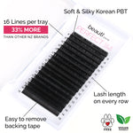 Korean Silk Lash Trays For Eyelash Extensions Mixed Length C Curl NZ