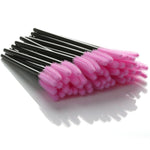 Silicone Mascara Wand Brushes Pink 50 Pack NZ
